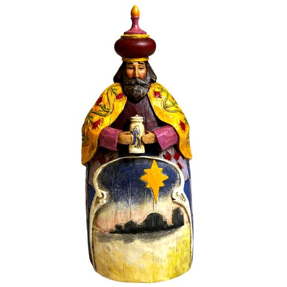 Jim Shore 2003 Let Every Heart Prepare Him Room 113256 'Three Wisemen' Figurines - Picture 8 of 15